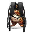 thumbnail image 2 of Zufioo Cartoon Cheetah With Attitude Print Transparent Backpack, 16-inch PVC Waterproof Schoolbag, Suitable for Campus Work and Travel, Unisex, 2 of 7