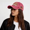 thumbnail image 7 of Minjewel Unisex 250th USA Anniversary Adjustable Hat Patriotic Vintage Baseball Cap Distressed Washed For July 4th Celebration,Red, 7 of 7