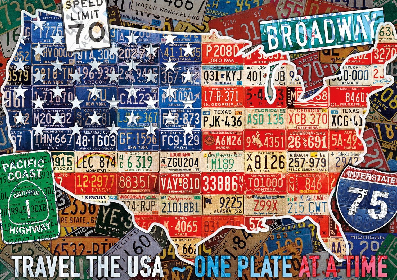 Buffalo Games - Travel The Usa - 300 Piece Jigsaw Puzzle