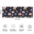 thumbnail image 3 of Pioneer Flower Floral Print Pattern Bathroom Rugs Mat, Non Slip Microfiber Bathroom Rug with Rubber Backing, Soft Mats for Bathroom Floor Tub Shower, 17"x47", 3 of 5