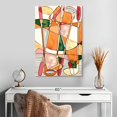 thumbnail image 2 of Elephant Stock Abstract Golf Wall Art - Vertical Canvas Wall Art - Living Room Wall Decor - Sports Canvas - Orange And Beige Decor - 20" x 30", 2 of 8