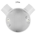 thumbnail image 3 of 2Pcs PVC Conduit Box Junction Box 90 Degree 2 Way 20mm M4 x 0.7 Waterproof Electronic Projects, 3 of 5
