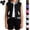 Black, variant on YOUYEDIAN Kids Sweatsuit Sleeveless Button Down Vest and Casual Solid Color Shorts Set
