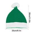 thumbnail image 3 of NMMUED Christmas Hats Christmas Beanie Holiday Hats Knit Beanie Hats for Women Warm Hat Winter Hats for Women Green One Size, 3 of 4