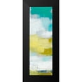 thumbnail image 2 of Jachimiec, Sue 11x24 Black Modern Framed Museum Art Print Titled - Teal Dot Panels IV, 2 of 5