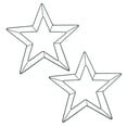 thumbnail image 5 of GOOHOCHY  2 Pcs Shaped Decor Wrought Iron Hanging Ring Outdoor Garland Frame, 5 of 8