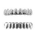 thumbnail image 1 of 2 Juegos de Parrillas de de Boca / Inferior de 18 K Hombres, Mujeres, Joyería de Hugo Parrillas de diamante Colmillos de dientes, 1 of 10