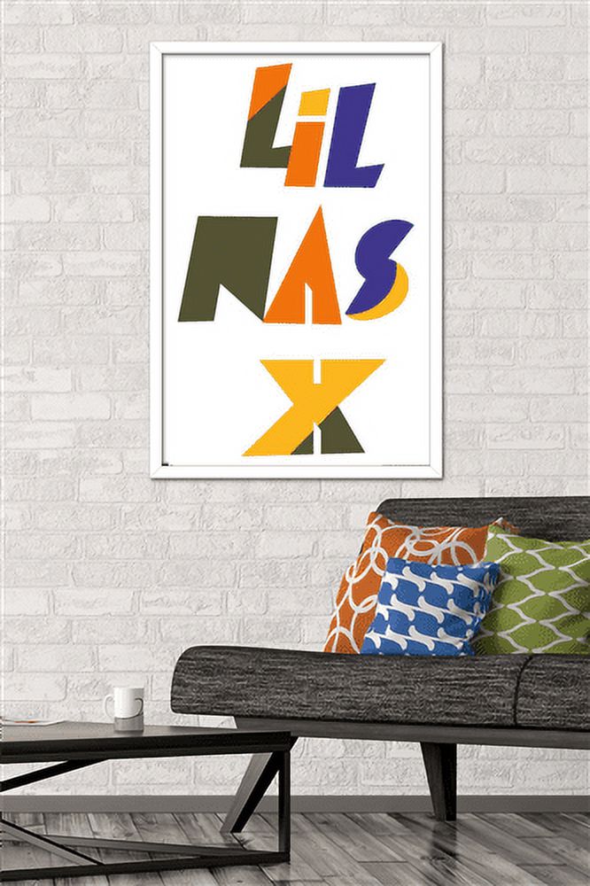 Lil Nas - Logo Wall Poster, 22.375" x 34", Framed