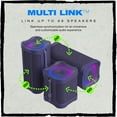 thumbnail image 6 of Lifeworks Terrain 2 Bluetooth Speaker, IPX7 Water Resistant, 14H Battery, Multi-Link, LED Light Show, Portable, 6 of 6