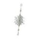 thumbnail image 4 of Adorno colgante para árbol de Navidad, decoración navideña, colgante decorativo. Copo de nieve plateado, 4 of 8