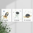 thumbnail image 3 of Dino Outer Space Decor: Astronaut Space Wall Art for Kids Bedroom, Toddler Room, Playroom, 3 of 6