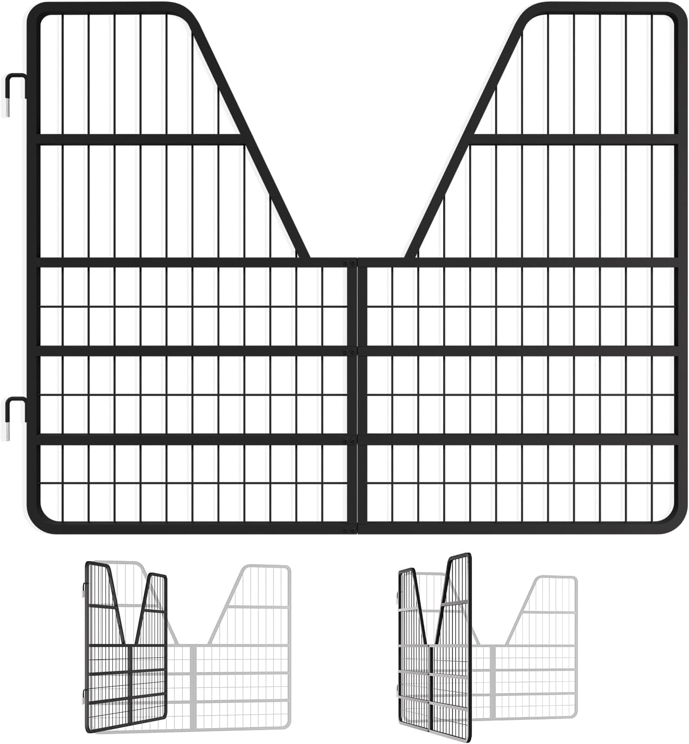 Horse Stall Gates Single Layer directional switches,48x24In Horse Heavy-Duty Stall Door Guards, Stall Fence for Horses Goat Animals Pet