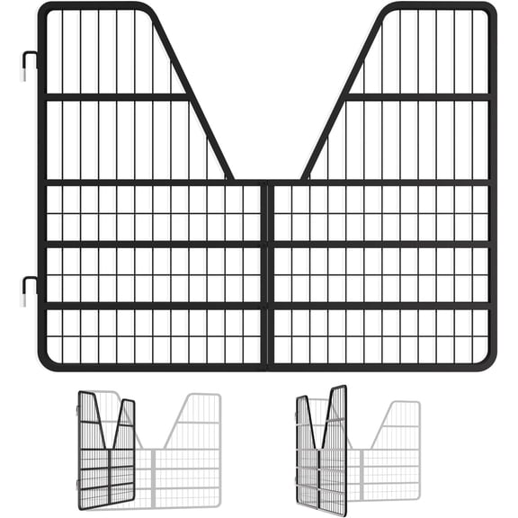 48*24 In Horse Stall Door Guards,  Heavy Duty Horse Steel Gate,  Fits Standard Barn Doorways Single,  Horse Stall Gates for Horse Barns, Farms, Stables