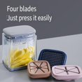 thumbnail image 2 of Manual Vegetable Chopper and Dicer, Multi-Function Kitchen Slicer with Stainless Steel Blades, Press-Down Food Cutter for Potato, Tomato, Onion (Press Vegetable Cutter (2-Blade Set)), 2 of 7