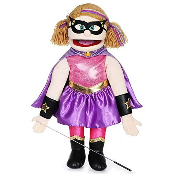 Super-héros de 63,5 cm, fille pêche, corps entier, marionnette de style  ventriloque 