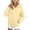 Yellow, variant on YHAJDS Girl Sweatshirts Fall Pullover Shirts Solid Color Hooded Pullover Long Sleeve With Side Pockets Warm Daily Tops