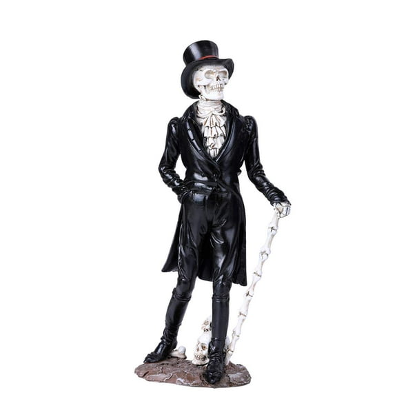 Pacific Giftware Day of The Dead Skeleton Black Suit Gentleman Resin Figurine