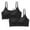 Black, variant on LLYWEY Plus Size Comfort Bra Comfortable Bras Ladies Training Bra Style-215 Women Padded Bra Feature Adult Female Sports Sports Bras Green 40B