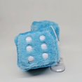 thumbnail image 3 of Pair Of Retro Square Mirror Hanging Couple Fuzzy Plush Dice, 3 of 3