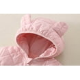 thumbnail image 6 of Baby Winter Romper Cute Down Coat Hooded Romper for Baby Jacket Snowsuit Solid Cute Printed Warm Windproof Coat 12-18 Months, 6 of 8