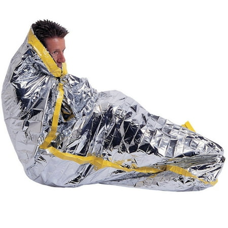 Emergency Sleeping Bag Mylar Insulated Heat Light Weight 84x36 (Best Synthetic Sleeping Bag Insulation)