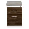 thumbnail image 2 of Hirsh 20" Deep Mobile Pedestal File Cabinet 2 Drawer Box-File with Laminate Drawer Fronts & Seat Cushion, White/Chinchilla/Walnut, 2 of 7