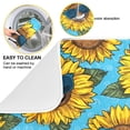 thumbnail image 2 of Dish Drying Mat Kitchen Pad Large Counter Absorbent Dish Mats Drainer Sunglasses Smiley Sunflowers, 2 of 8