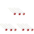 thumbnail image 1 of 60 pcs Accessoires Fête Rose Femmes en Forme d'Accessoiresépingles de Mariée Rouges Clips en Métal en Strass U-Forme Dames Conception d'Anniversaire Cristal Rouge U Fleur pour les Cheveux de Mariage, 1 of 5