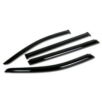DNA Motoring WVS-T2-0081 For 2008 to 2016 Dodge Caravan / Chrysler Town&Country 4pcs Window Visor Deflector Rain Guard (Dark Smoke) 09 10 11 12 13 14 15