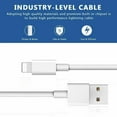 thumbnail image 4 of 5 Packs 1M Phone Cable Fast Charger Cable USB Cord -White, 4 of 8