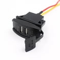thumbnail image 3 of Ohmyroo 12V-24V Dual USB Auto Power Adapter 3.1A Fast Charger Socket With LED Indicator, 3 of 8