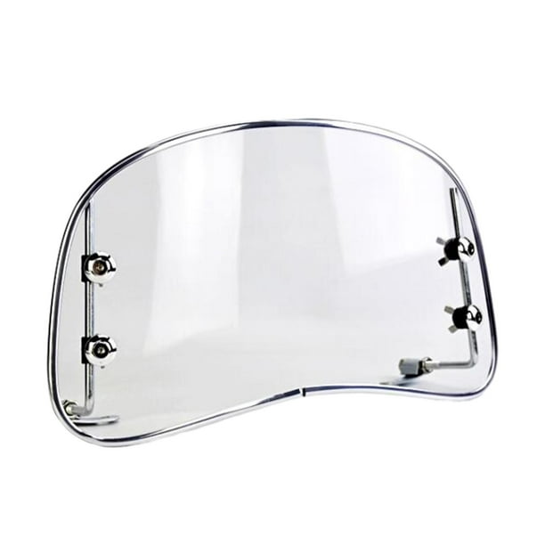 Deflector de viento transparente para parabrisas de motocicleta, con accesorios de montaje, Material de PC