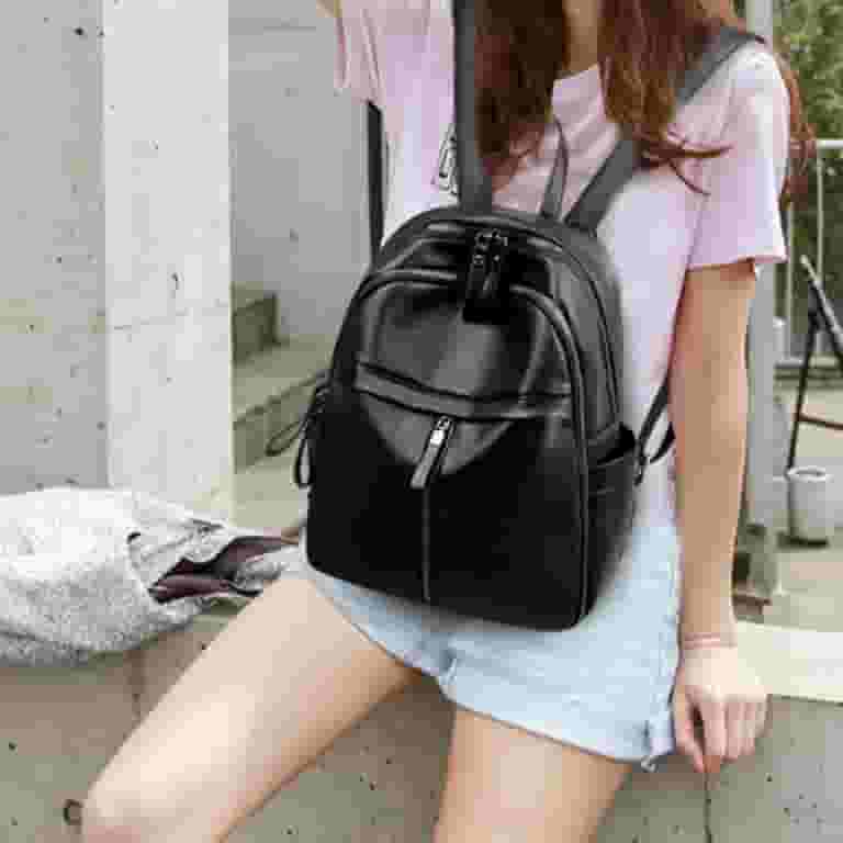 YOTQUSKI Leather Backpacks for Women, Leather Mini Backpack