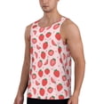 thumbnail image 2 of Fotbe Strawberry Pattern Men's Quick Dry Workout Tank Top Gym Muscle Tee Fitness Bodybuilding Sleeveless T Shirt Breathable Workout Shirt-, 2 of 9
