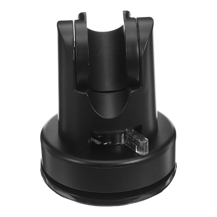 BESTYASH No Drill Black Suction Cup Showerhead Holder Adjustable Wall Mount for Handheld Shower
