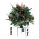 thumbnail image 1 of Estaca de árbol de Navidad artificial para exteriores, árbol de imitación iluminado de temporada con 8 modos de iluminación, árbol de Navidad realista con conos y, 1 of 2
