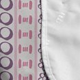 thumbnail image 4 of Striped Microwave Oven Cover, Prehistoric Shapes with Flowers Circles Folk Culture Inspired Trippy Motif, Water Resistant Organizer with Pockets for Kitchen, 36" x 12", Pink Purple, by Ambesonne, 4 of 4