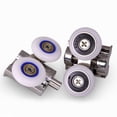 thumbnail image 1 of DEEPCRAFF 4Pcs Assorted Color Door Roller Set with Rustproof Zinc Alloy and Stainless Steel Bearings, 1 of 8