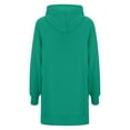 thumbnail image 6 of Krdevn Women's Casual Solid Color Hoodie - Medium-Length Loose Fit -Lined Top with Split Hem for Everyday Comfort,Size:S, 6 of 6