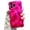 Hot Pink, variant on Case for iPhone 15 Pro 6.1 inch, Cute Solid Color Curly Wave Shape Shockproof Soft Bumper Phone Case, Candy Water Ripple 3D Silicon Slim Pretty Case Non-Yellowing Cover, Gold