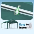 thumbnail image 6 of Quictent Carport Replacement Tarp Canopy Top Cover with Leg Cloth with Bungees Balls, for 10x20 ft Garage Party Tent Shelter - Green, One Roof Only, 6 of 7