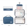 thumbnail image 2 of Large Hanging Travel Cosmetic Organizer Bag for Full Sized Toiletries and Makeup Accessories with Durable Water Shampoo Container Hook, 2 of 2