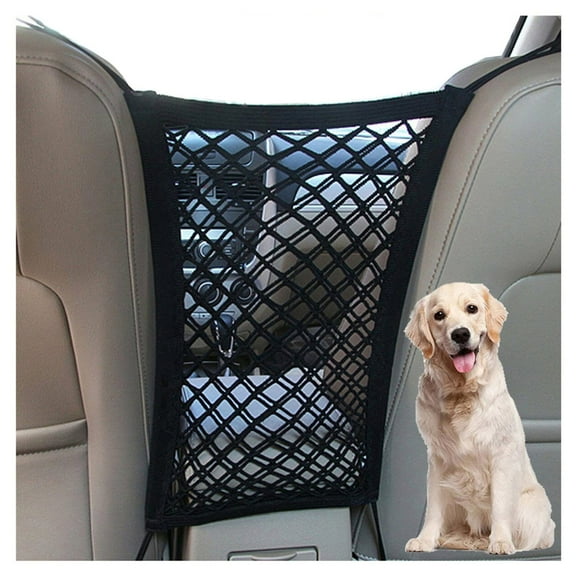 Barrera para Coche DYKESON para Perros con Organizador de Malla de Seguridad
