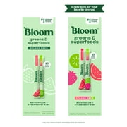 Bloom Nutrition Greens & Superfoods Powder Sticks (Watermelon, Strawberry Kiwi) 10 Count