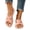 Pink, variant on Women Crisscross Knotted Strap Platform Slide Sandals Comfortable Footwear For Casual Outdoor Daily Activities