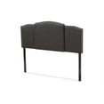 thumbnail image 3 of Baxton Studio Allenna Modern and Contemporary Dark Grey Fabric Twin and Full Size Expandable Headboard, 3 of 8