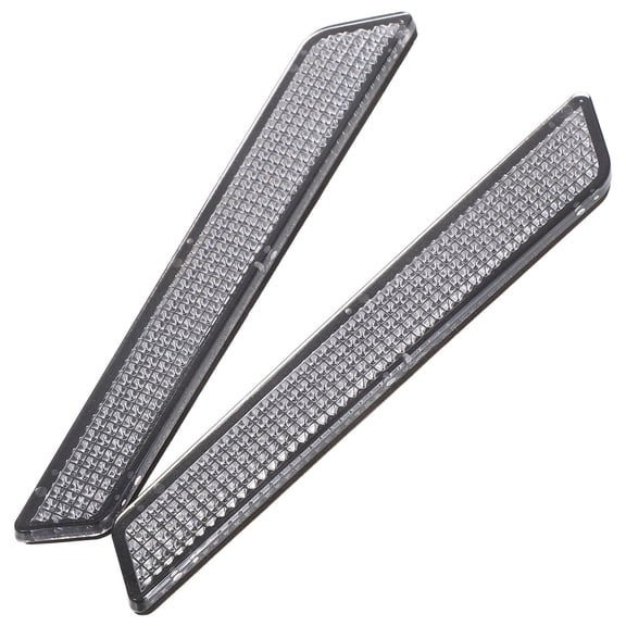 HEANUJJ 1Pair ABS Plastic Reflector Latch Covers White for Motorcycle Safety and Night Visibility