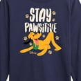 thumbnail image 3 of Disney Classics - Cats & Dogs - Stay Pawsitive - Toddler And Youth Long Sleeve Graphic T-Shirt, 3 of 5