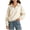 Beige, variant on Girls Collared Sweatshirts Size 14-16, Long Sleeve Casual Half-zip Crew Neck Fall Tops Pink