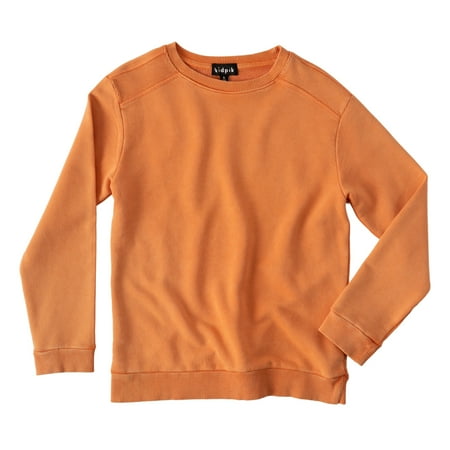

KIDPIK Boys Long Sleeve Garment Dyed Crewneck Pullover Sweatshirt Size: 2T - XXL (16)